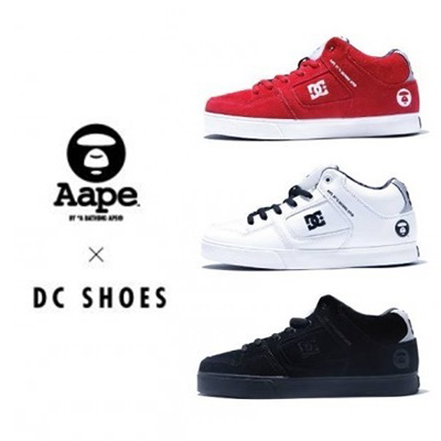 实用兼具型格:aape 携手 dc shoes 发布 2015联名鞋款