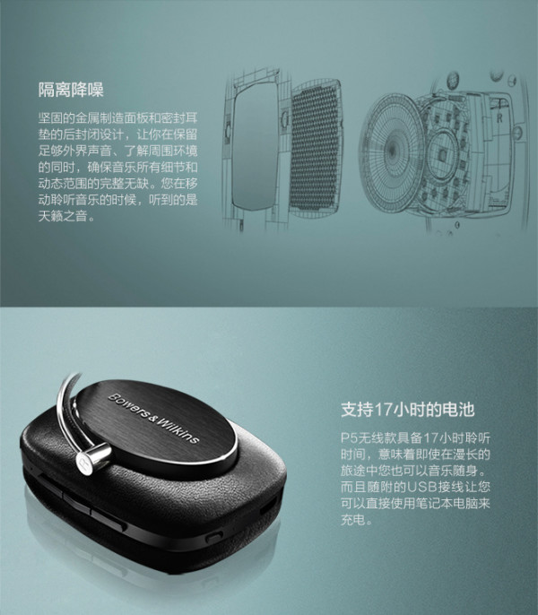 b&w 宝华韦健 p5 wireless无线款
