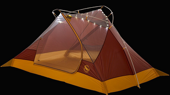 自带led灯光：Big Agnes 比格尼斯 推出 mtnGLO系列 帐篷