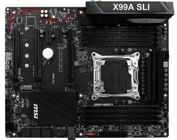优化细节新增u.2:msi 微星 推出 x99a-sli 主板