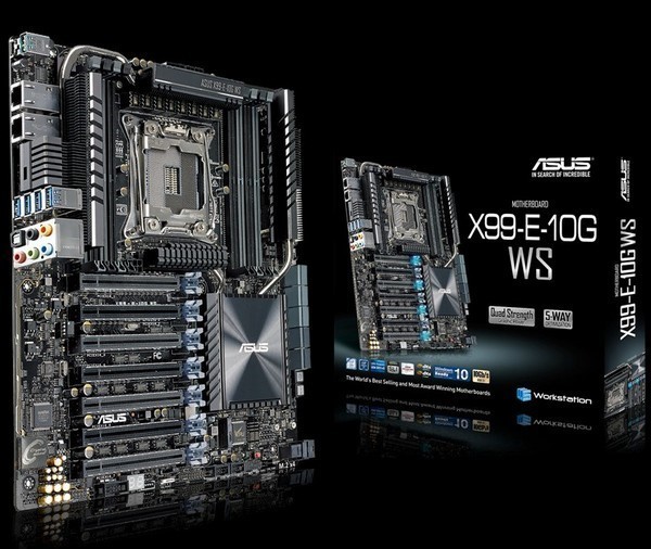 支持万兆网络:asus 华硕 x99-e ws 10g工作站主板