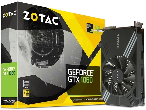 4cm:zotac 索泰 推出 gtx1060 3gb mini itx 显卡