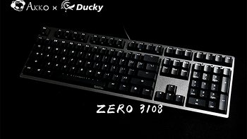 全新配色+ABS二色成型键帽：Akko X Ducky 发布 ZERO 3108 金砂黑 机械键盘