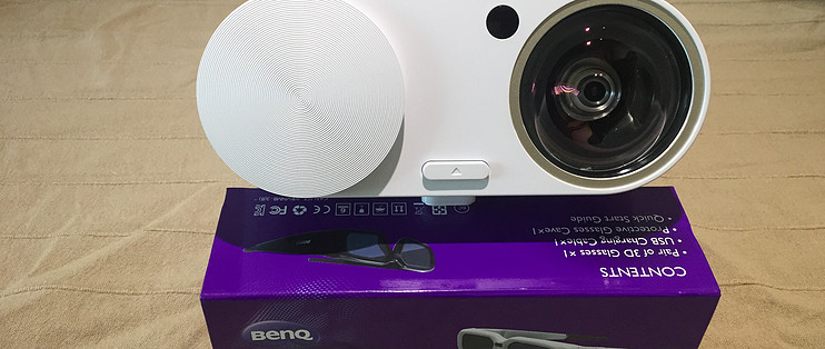 大眼睛的小胖子 benq 明基 i500 智能短焦 家用投影机