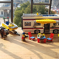 LEGO 乐高 Creator创意百变组 31052 度假露营车+ 31055 红色小跑车+31054 蓝色小火车