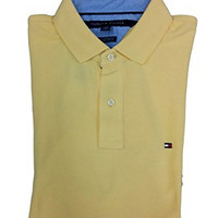 Tommy Hilfiger Mens Custom Fit Solid Color Polo Shirt