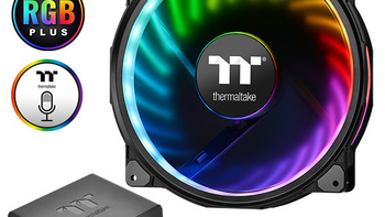 语音操控、绚丽RGB灯效：Thermaltake 曜越 发布 Riing Plus 20 LED RGB TT Premium *级版风扇