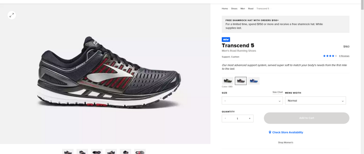 brooks 布鲁克斯 transcend 5 跑鞋 开箱加测评