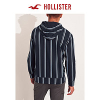 Hollister Logo款 条纹帽衫卫衣