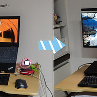 咸鱼幸运购入Dell P2219HC type-c显示器，改造家里的小电脑桌