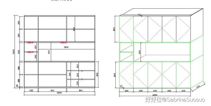 柜体设计图 作为一名拼布设计师,我每天都要做手工活.