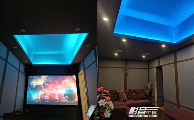 家庭影院方案北京波特兰花园精装房变身和式风712全景声私人家庭影院