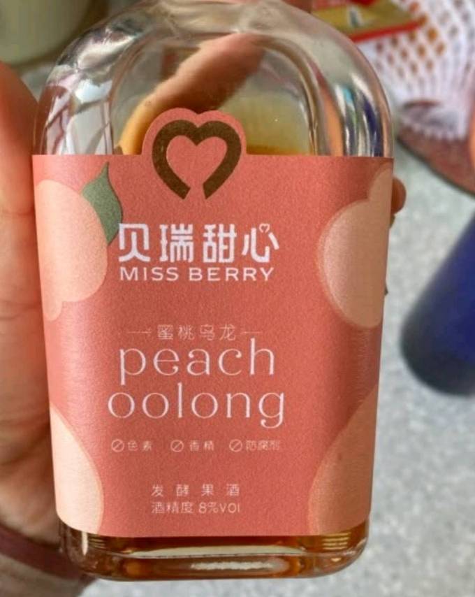 99美酒节:missberry 贝瑞甜心 蜜桃乌龙水果酒 300ml