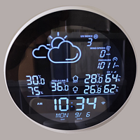 天气钟，可以显示子机温湿度的产品