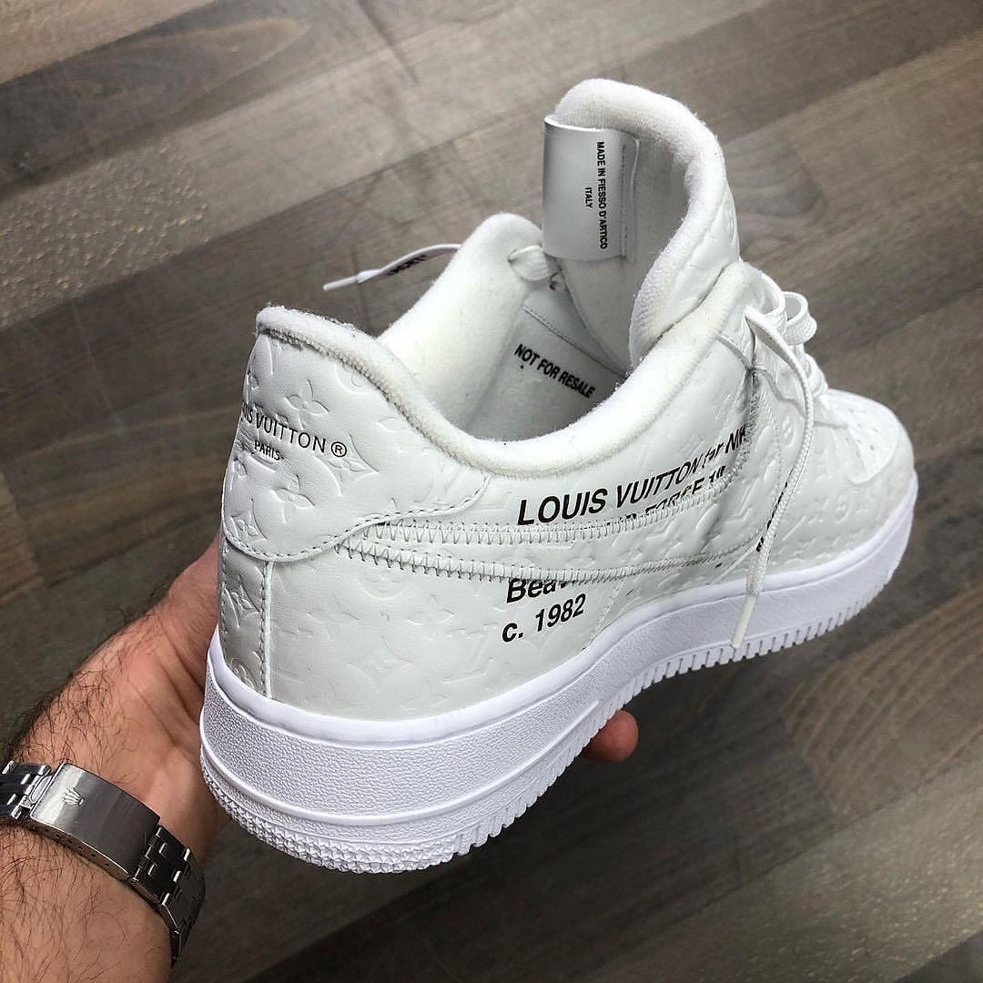 nikeairforce1和louisvuitton联名鞋款来了实物图曝光