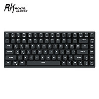 RK84（857）机械键盘有线蓝牙无线2.4G三模办公键盘全键热插拔笔记本电脑平板键盘白色背光黑色红轴