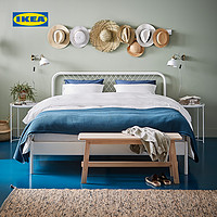 IKEA宜家NESTTUN奈斯顿欧式铁艺床双人床铁床现代简约家居床架