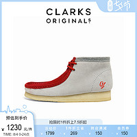 Clarks其乐男士2022春夏真皮拼色袋鼠鞋Originals系列Wallabee