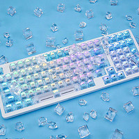 達爾優推出 A98 水透版機械鍵盤：透明鍵帽、RGB全彩背光