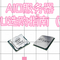 AIO从入门到如土 篇四：AIO服务器CPU选购指南（一）——CPU基本知识科普及选购思路简析