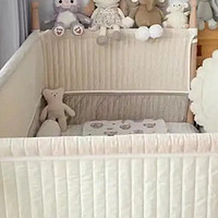 巴布豆拼接婴儿床，安全又舒适，给宝宝欢乐的童年