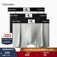PLUS会员：卡尔文·克莱恩 Calvin Klein 仿羊羔绒卫衣外套*1+男士平角内裤3条装*1