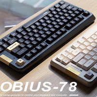 支持手勢操控：Mobius-78 無線機械鍵盤，熱插拔機械軸、支持三模連接