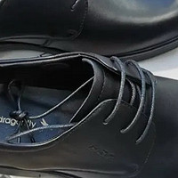 ??紅蜻蜓舒適商務休閑時尚系帶皮鞋男士正裝德比婚鞋 WTA73761 黑色 41??