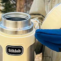 schlob施诺布便携式烧水壶1.2升容量，烧水速度快15小时保温时间