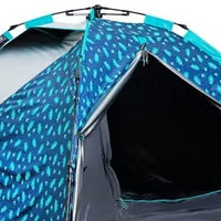 迪卡侬户外露营帐篷 蓝碎花-4200817：舒适安全的露营装备