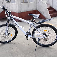 贝意品2023新款自行车碳纤维山地车轻便单车款男女24寸21变速学生越野减 版-白色限购一台