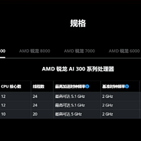 AMD锐龙AI 300系列最新命名规则及技术解读