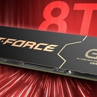 十铨 T-FORCE GE PRO 喜增 8TB 版本，石墨烯导热、带缓存