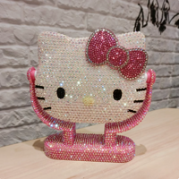 💖少女心爆棚！Hello Kitty 满钻镜子，点亮你的美