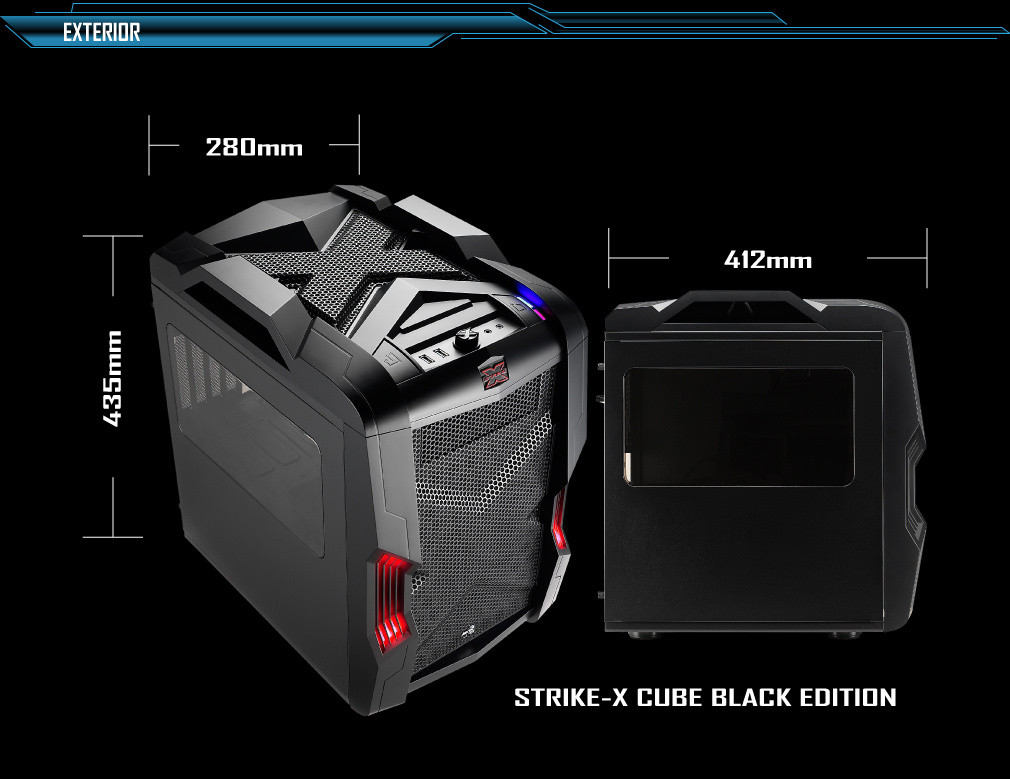 独特设计散热更佳：AeroCool 推出 M-ATX 结构机箱 Strike-X Cube 