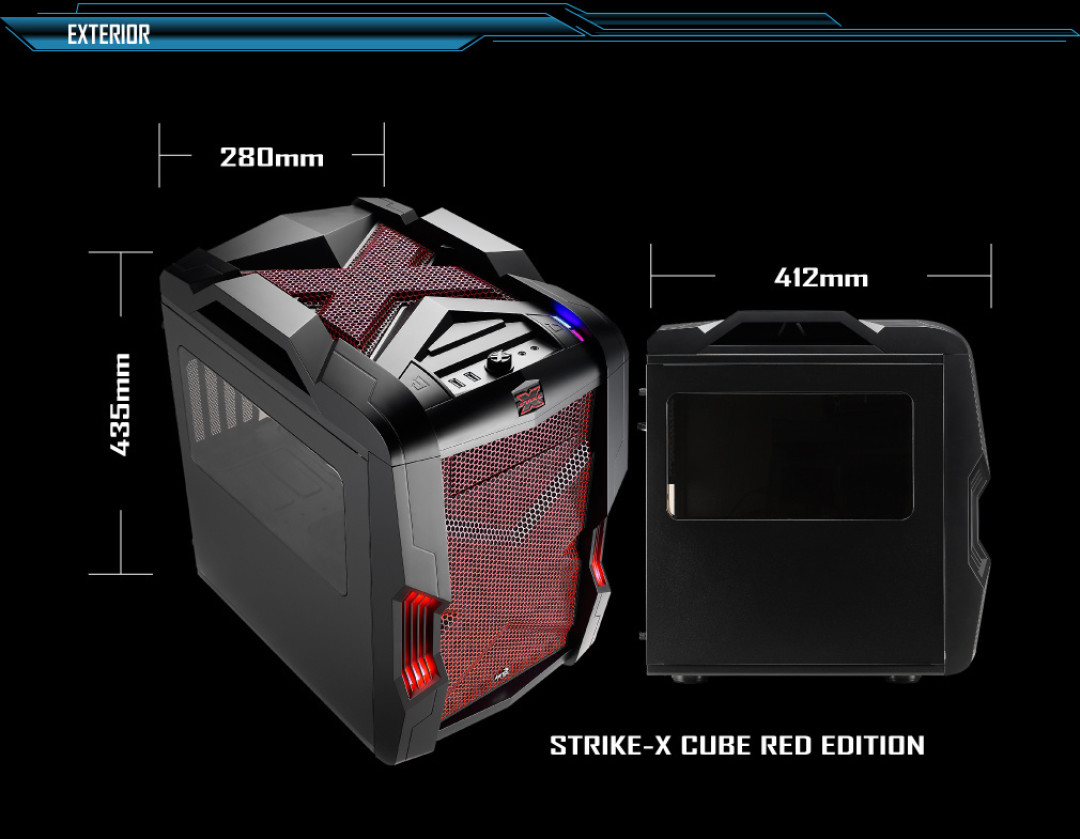 独特设计散热更佳:AeroCool 推出 M-ATX 结构机箱 Strike-X Cube