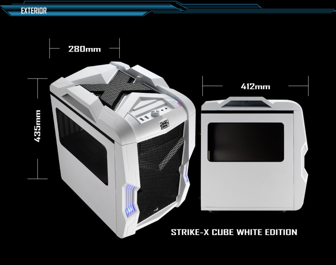 独特设计散热更佳:AeroCool 推出 M-ATX 结构机箱 Strike-X Cube