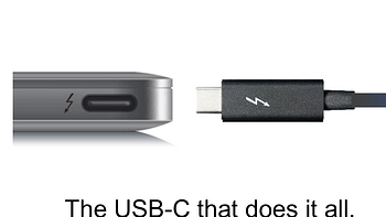 一根USB线全打通？Thunderbolt 3将采用USB Type-C接口