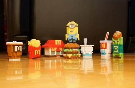 拼个巨无霸带回家：香港麦当劳与nanoblock合推快餐主题拼插玩具