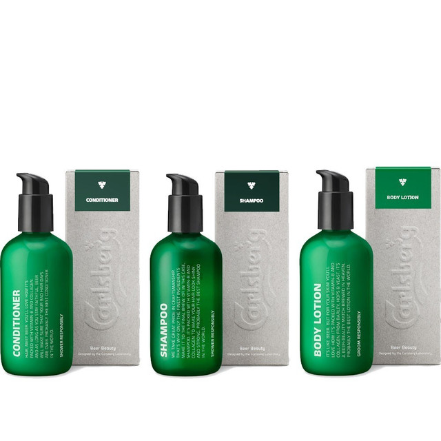 含有半升嘉士伯啤酒：Carlsberg 嘉士伯  推出 全系男士体面护理产品