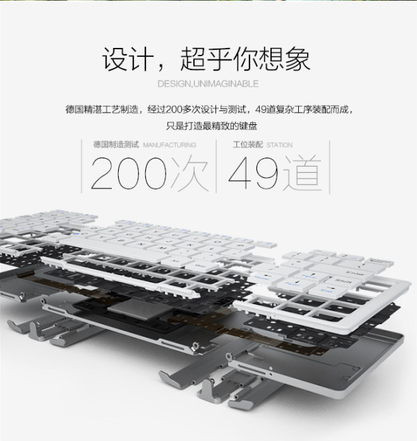 【众测周年庆】B.O.W 航世HB066三折叠通用蓝牙键盘