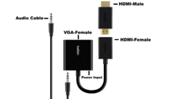 带3.5mm音频接口：Belkin 贝尔金 发布 HDMI-VGA转换器