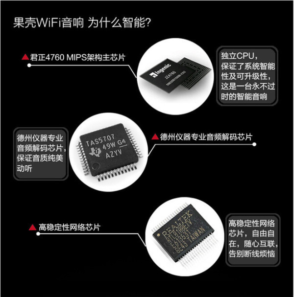 GEAK Audio 果壳 GP2 智能音响（黑色款）