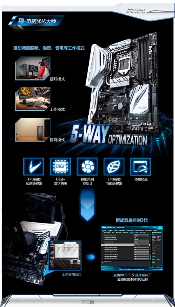 asus 华硕 z170-a 主板