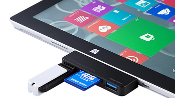 整体颇和谐：SANWA SUPPLY 山业 Surface Pro专用USB扩展坞