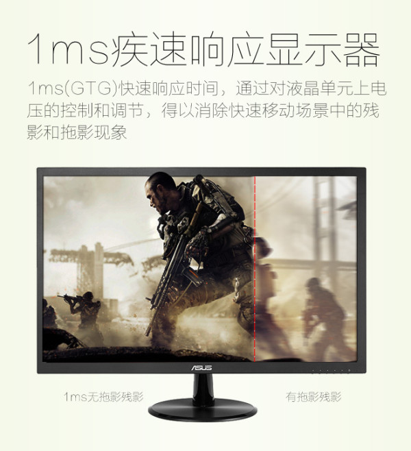 【抢先首发众测】ASUS 华硕 VP228N 护眼显示器