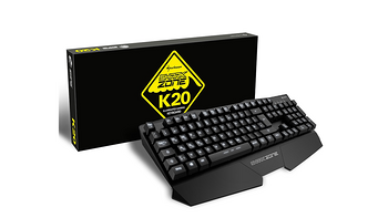 一体成型金属材质：SHARKOON 旋刚 推出 Shark Zone K20 游戏键盘