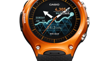 G-Shock与Pro Trek的综合体：CASIO 卡西欧 推出首款户外Android Wear手表WSD-F10