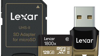 读取270MB/s：Lexar 雷克沙 发布 1800x microSD UHS-II 存储卡