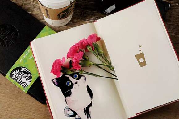 中国红限定：STARBUCKS 星巴克 x MOLESKINE 2016年新春特别款 笔记本 门店上架